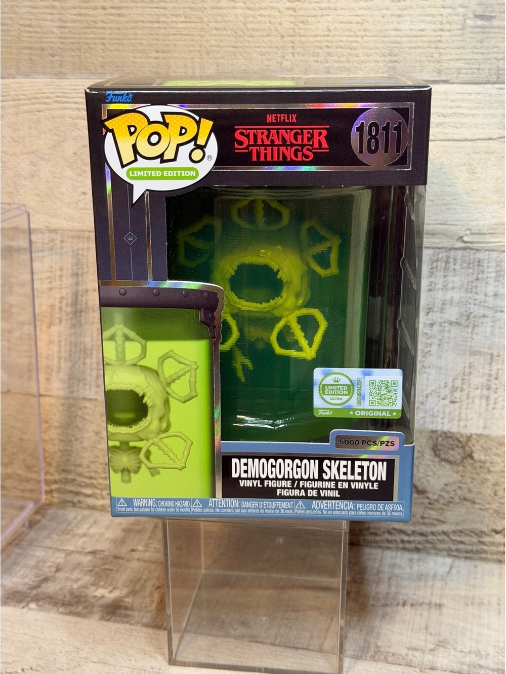 Stranger Things Funko -Demogorgon Skeleton ULTRA LE5000 with  Hard Protector